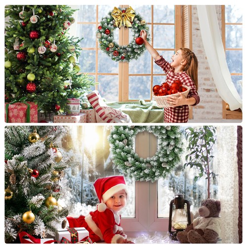 60cm Weihnachtskranz Türkranz Weihnachten Kranz Weihnachtsdeko Weihnachts Kranz - Bild 4 von 35