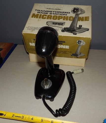 Realistic Transistorized Base Station Microphone No. 21-1170 w/Box - Japan - Zdjęcie 5 z 10