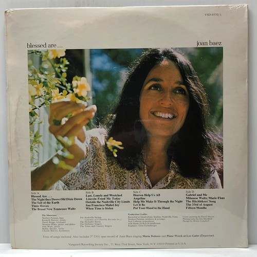 Joan Baez-Blessed Are...-Vanguard 6570/1-2LP SET SEALED - Picture 2 of 2