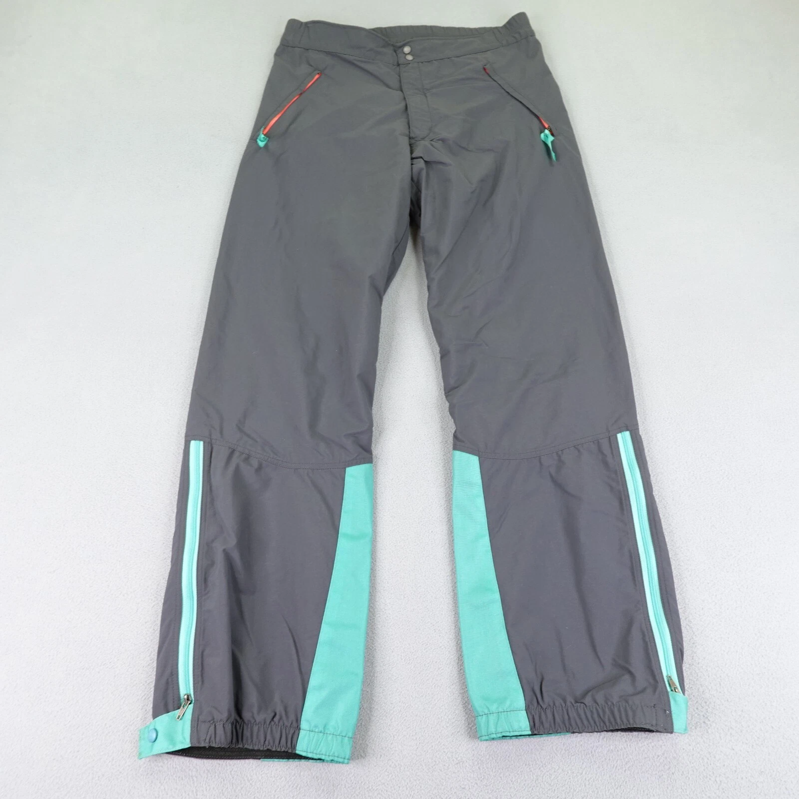 Vintage Patagonia Pants Men Medium Gray Green Technical Waterproof Ankle Zip 90s