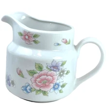 FTD Small Floral Pitcher "Especially for You!" Made in Japan 1989 FTDA Vintage
