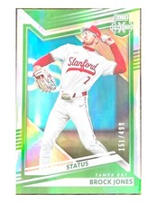 2022 Panini Elite Extra Edition Base [Status Green] #65 Brock Jones 151/499