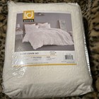 Intelligent Design ID12-1924 Shaggy Fur Duvet Cover Set Full Queen White 😃😃
