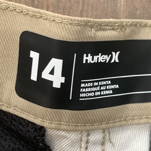 Hurley H2O-Dri Flat Front Khaki Shorts Youth size 14 - Picture 2 of 7