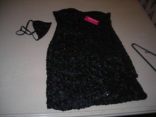 WOMEN'S COCKTAIL DRESS FANCY BLACK SIZE SMALL NEW WITH TAGES