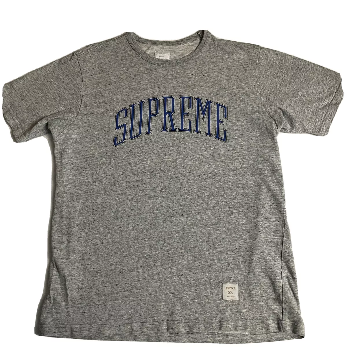 Supreme Arc Logo Tee (Grey) Size Large, Great