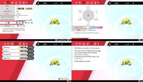 Ultra Brillante 6IV Elección de 250 Dex #001-808 Nivel 5 Pokemon Espada/Escudo Hogar - Imagen 179 de 250