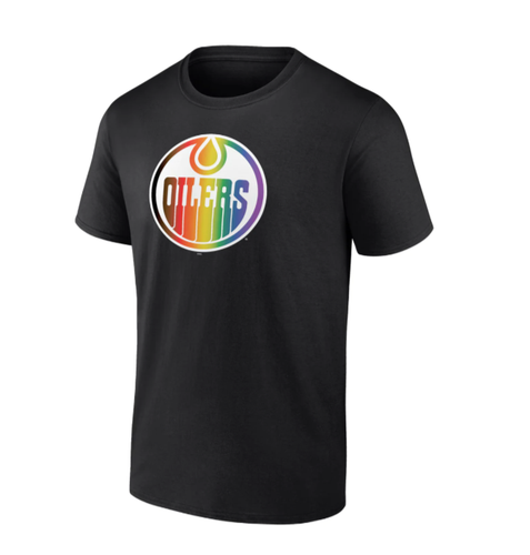 EDMONTON N H L OILER Hockey PRIDE T-Shirt OILERS - XL - Picture 2 of 3