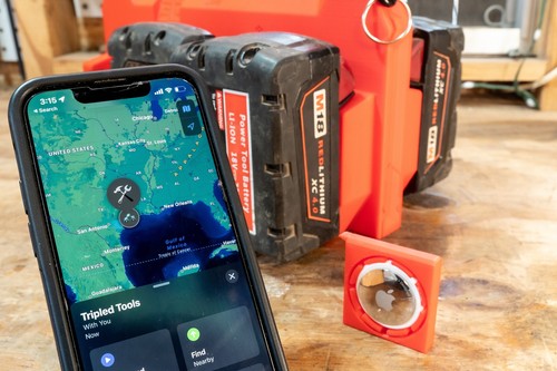 Milwaukee Battery Caddy PowerSlide Carrier 6 con seguimiento AirTag de TripleD Tools - Imagen 7 de 64