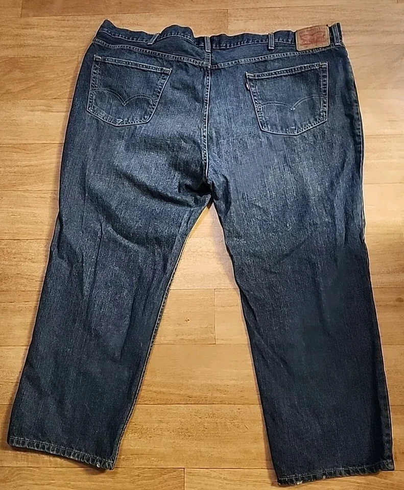 Levi’s 559 Big & Tall Relaxed Fit Straight Leg Denim Jeans Blue Men’s Sz 50x28 - Image 3 of 4