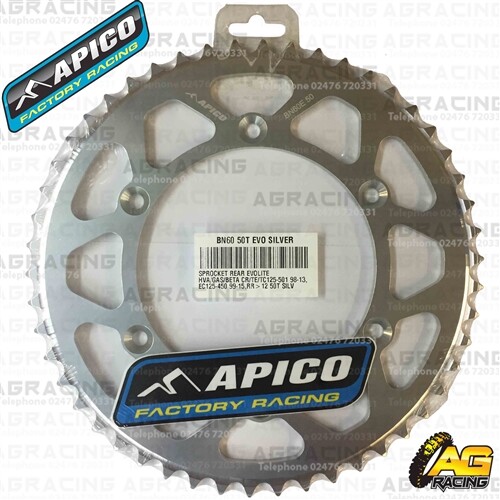 Apico Evolite Silver Rear Sprocket 50T 520 For Sherco SE-F 510 4T 2010 Apico Evolite Silver Rear Sprocket 50T 520 For Sherco SE-F 510 4T 2010