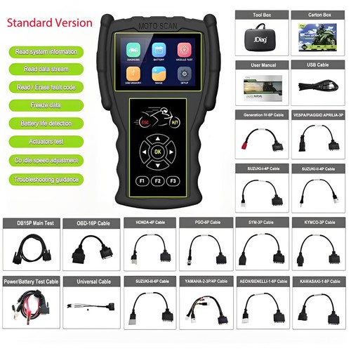 Motorcycle Scanner Function Diagnostic Tool for Detection Generation Handheld - Picture 2 of 10