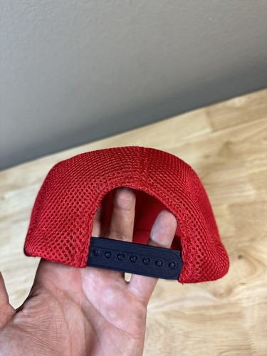 LL Bean Hat Adult Red Adjustable Trucker Mesh Snapback Outdoor Sports Mens - Picture 3 of 7