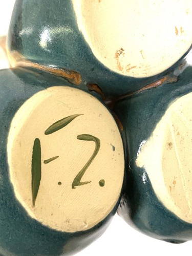 Ash Glaze Studio Pottery Cluster Vase Signed - Picture 4 of 4
