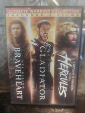 ULTIMATE WARRIOR COLLECTION 3 Films DVD Movies BRAVEHEART / GLADIATOR / HERCULES