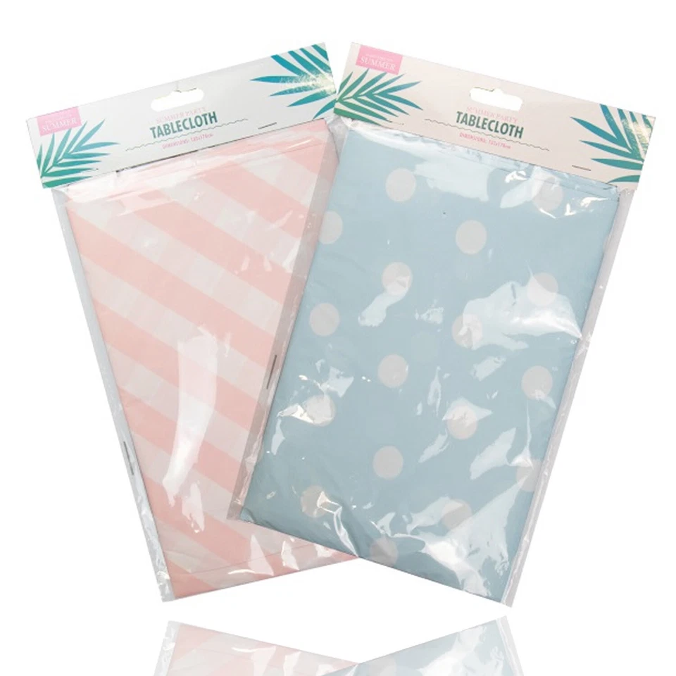 PLAIN SUMMER PRINTED DESIGNS OF PVC PLASTIC VINYL TABLE CLOTH OUTDOOR PARTIES  - Image 3 of 4