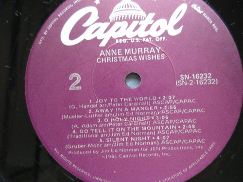 Anne Murray Christmas Wishes vinyl record album - Picture 7 of 7