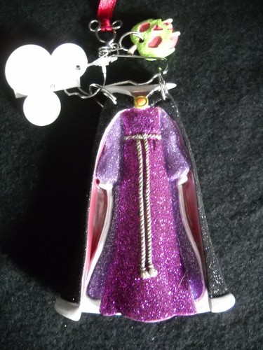 Blancanieves Reina Malvada Vestido Capa Ropa Disfraz en Percha Disney AdornoNUEVO CON ETIQUETAS* - Imagen 4 de 5