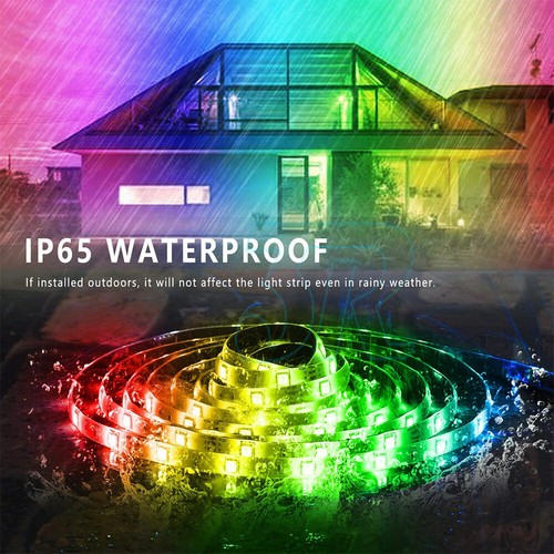 NEW LED Strip Lights RGB USB IP65 Waterproof 1M-10M 60-300 5050 LED Bluetooth 5V - Picture 8 of 21