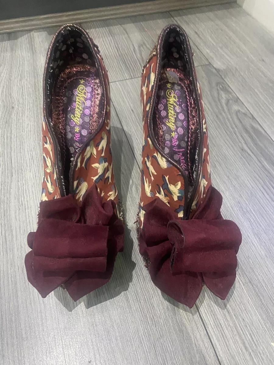Irregular choice burgundy hotsell