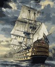 Paint By Numbers Kit Sailing Boat Ship at Sea 40Cmx50Cm Canvas