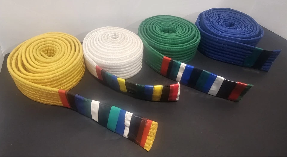 FOUR (4) KARATE Taekwondo Judo MMA Karate Martial Arts Belts  - Image 2 of 4