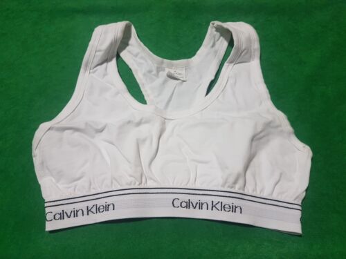 LADIES CALVIN KLEIN CROP TOP SIZE MEDIUM IN WHITE BRAND NEW IN BOX - Picture 4 of 5