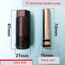 3T 4T Double Pump Horizontal Jack Oil Pump Body Small Piston Plunger Accessories