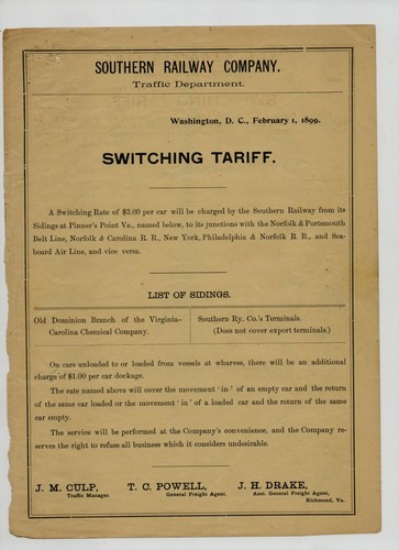 Railroad lot: six tariff documents 1893-1905 Peoria Decatur Spring Lake Southern - Picture 7 of 12