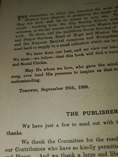 1894 THE CANADIAN HYMNAL 496 Hymns William Briggs Toronto Sunday School TD7 4