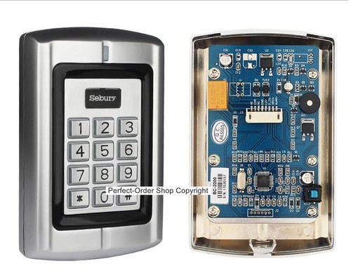 Teclado independiente de control de acceso a puerta con tarjeta y contraseña EM RFID Sebury 125Khz EE. UU. - Imagen 7 de 18