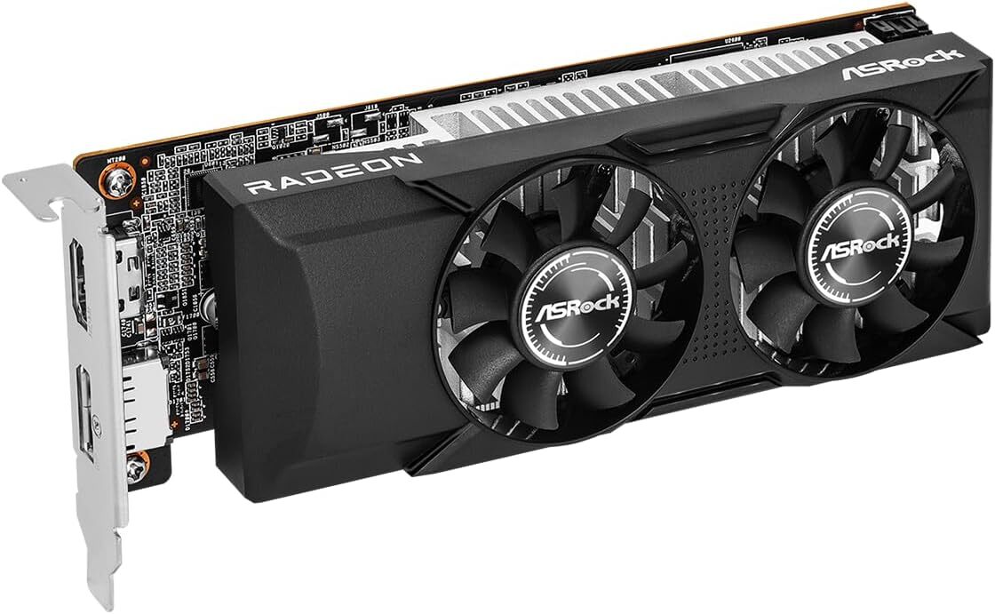 ASRock AMD Radeon RX 550 Low Profile 4GB GDDR5 Graphics Card PCIe