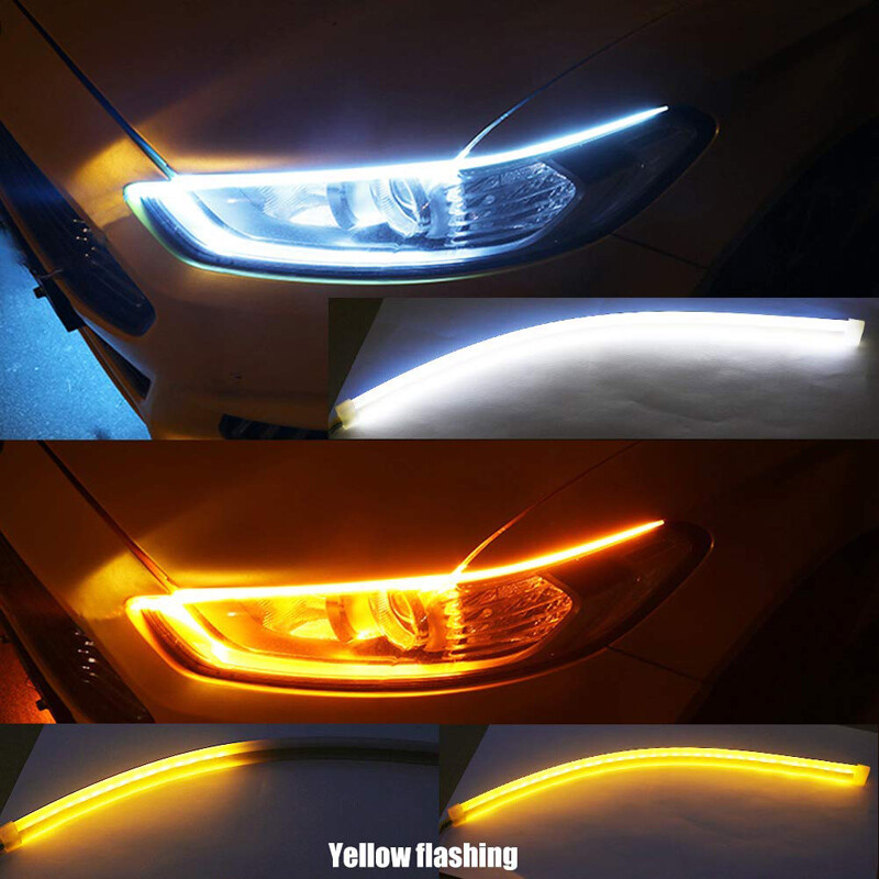 LED Strip Trunk Tail Brake Turn Signal Light Flow Type Ice Blue Red Yellow White