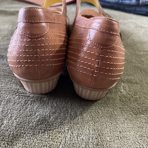 Durea Chloe Light Brown Stitched Mary Jane Pumps Shoes UK 6.5 Women's US 8.5 - Picture 7 of 8