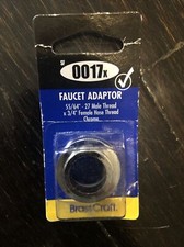 Faucet Adaptor, Size 55/64  -27M Thread x 3/4  F Hose Thread