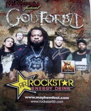God Forbid Autographed Signed Mayhem Poster God Forbid Autographed Signed Mayhem Poster