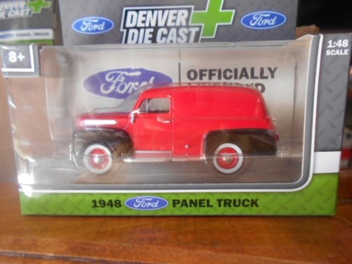 Menard O Scale #279-9133--- 1948 Ford Panel Truck (Rosso & Nero) - Foto 4 di 10
