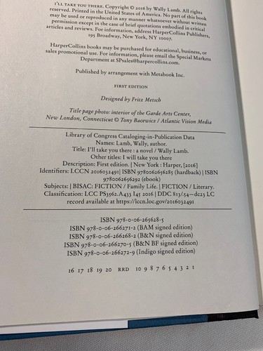 I'll Take You There by Wally Lamb (2016, Hardcover) 1st Edition - Bild 4 von 11