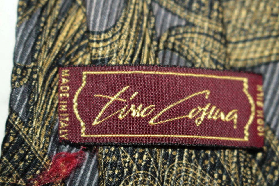 Corbata de seda TINO COSMA hecha en Italia F74948 Foto 4 de 4