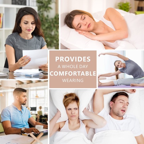 Hearprotek Sleep Earbuds 2 Pairs Soft Comfortable in-Ear Earphones with Mic-L... - Picture 7 of 7