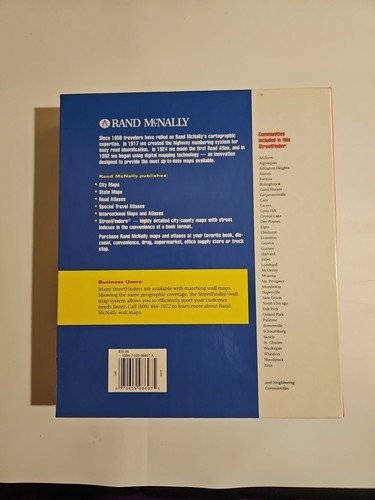 Rand McNally 2001 Ed. Chicago & Vicinity 6-County StreetFinder Atlas Guide Book - Picture 3 of 6