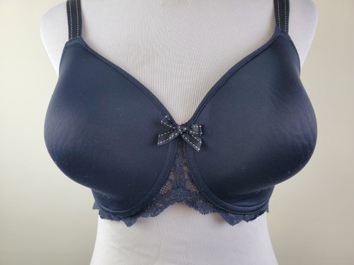 Chantelle 32DDD Rive Gauche Full Coverage Bra BLACK lace C32860 womens - Picture 3 of 11