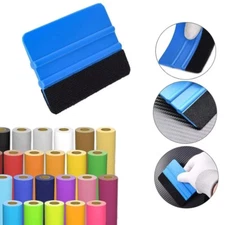 Vinyl Squeegee Wrap Applicator Professional Wrapping Sign Decal Tool Felt Edge
