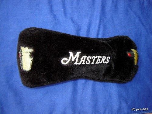 Golf ⛳ 2003 vintage *MASTERS* Augusta black Plush Head Cover {Driver 1 Wood} - Picture 1 of 6