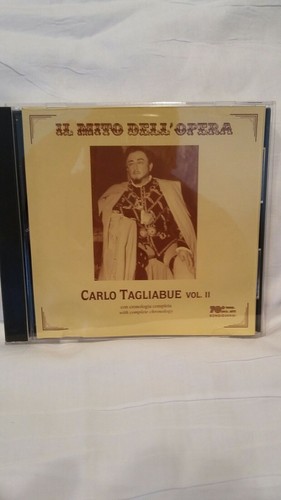 Carlo Tagliabue  IL Mito dell'Opera Vol II CD Bongiovanni  rare Italian impMINT - Picture 1 of 2