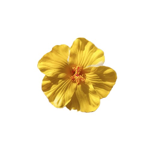 Flores artificiales horquilla pasadores hibisco flor pelo flor pico clip - Imagen 8 de 28