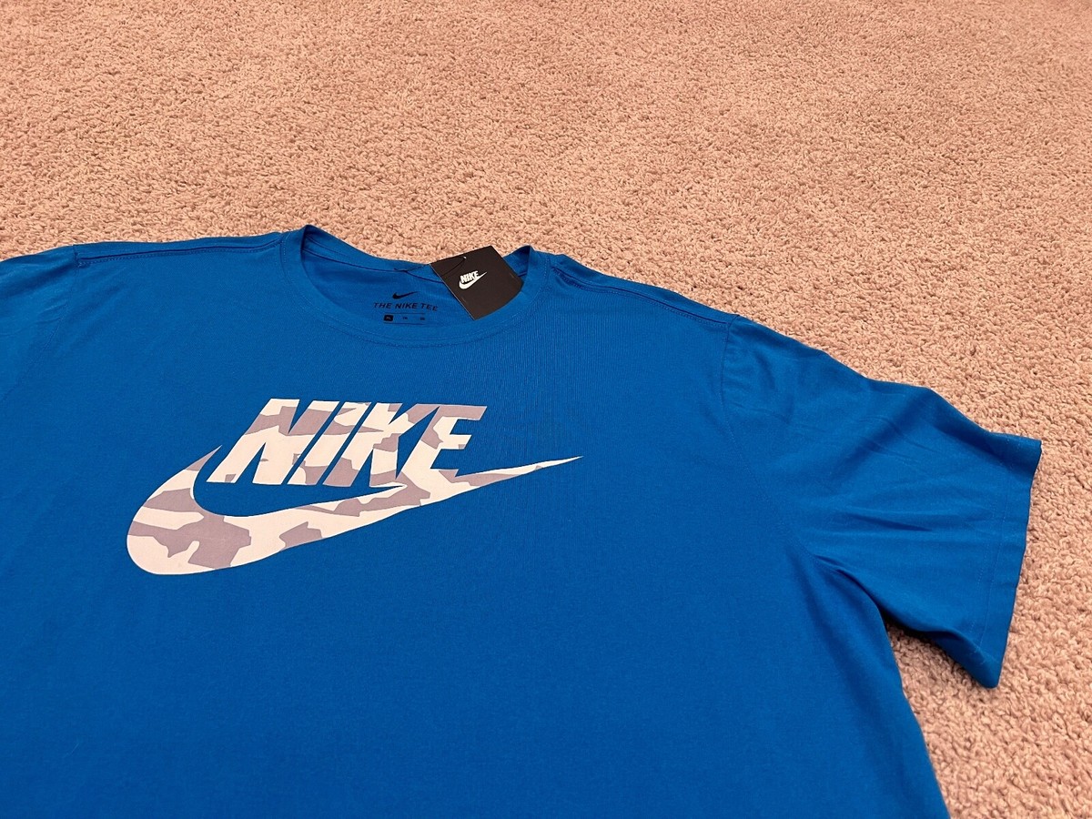 nike blue camo t shirt