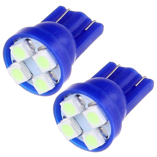 10x 4-3528-SMD Ice Blue 194 W5W 168 LED bulb for Car Interior License light Lamp - Picture 7 of 7