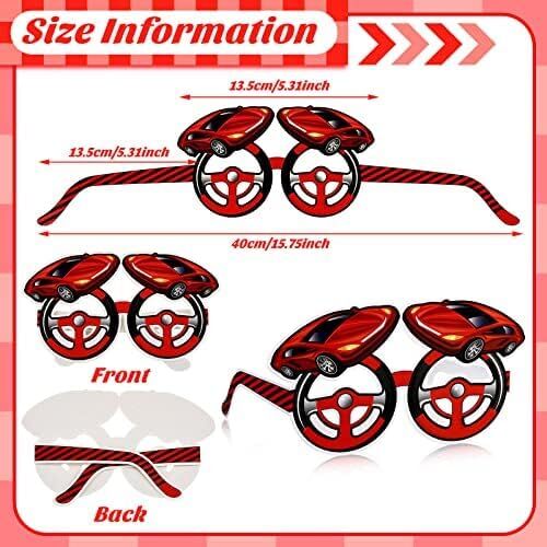 48 Pcs Racecar Sunglasses Car Racing Party Supplies and Favors 8 Race Design ... - Picture 3 of 7