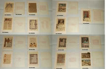 28 ANTIQUE CHROMOLITHOGRAPH 1890s JULIUS BIEN & THE WERNER PRINTS LITHOGRAPH